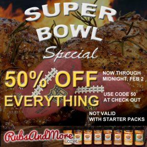 Super Bowl BBQ Rubs Special